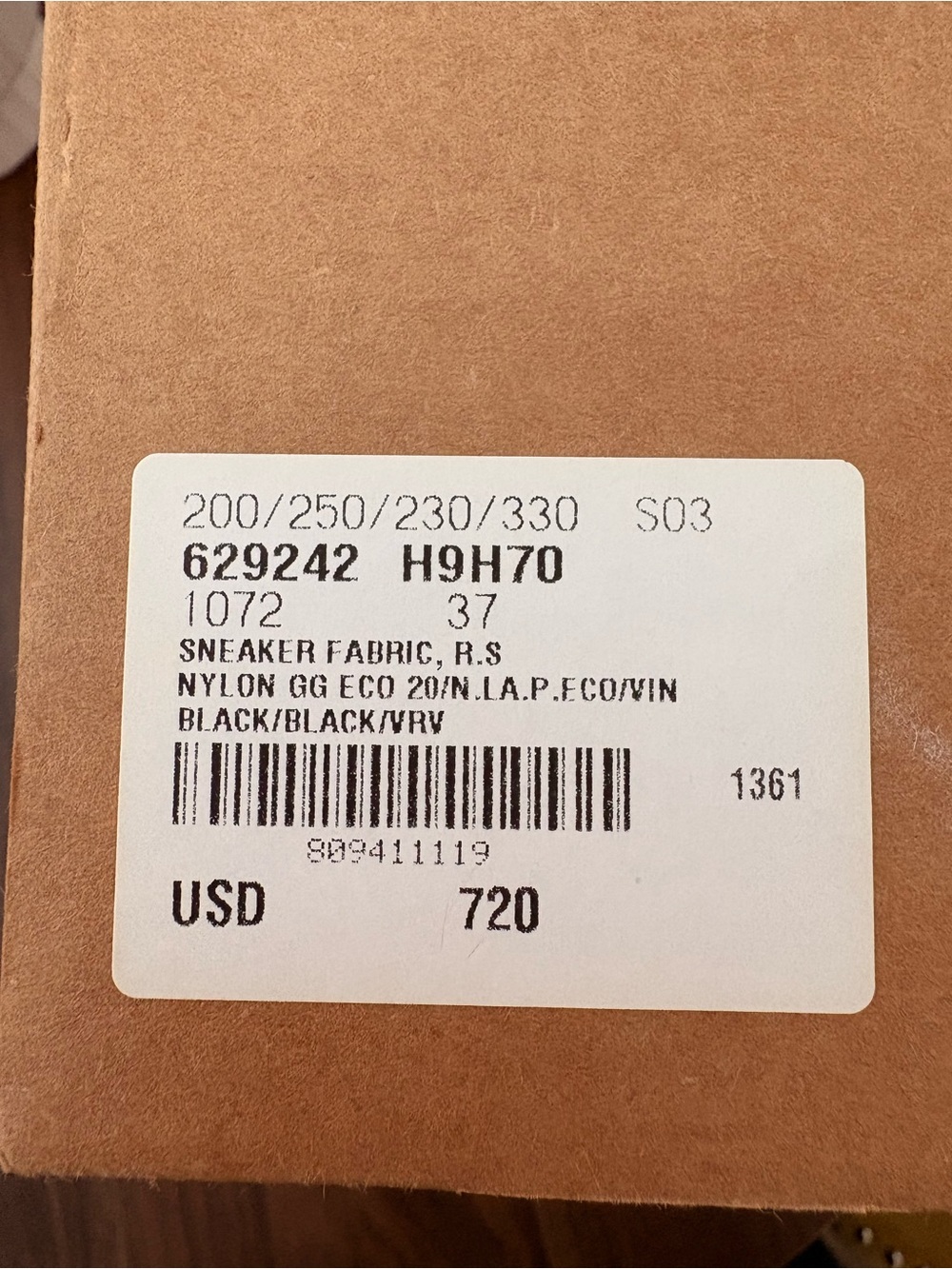 Women’s Authentic Gucci 1977 Tennis Sneaker - Picture 10 of 10